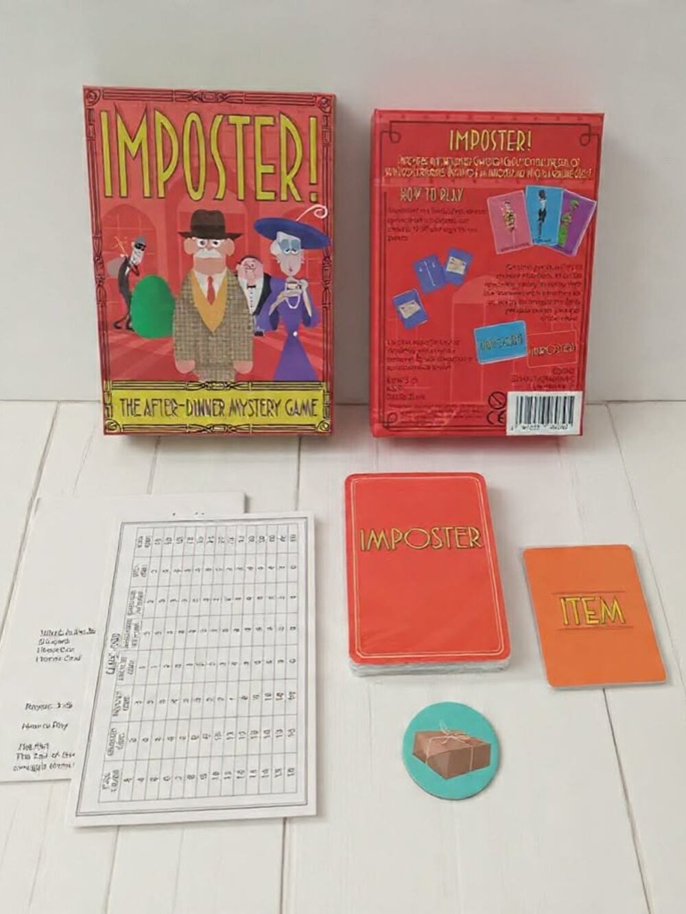 Imposter! The After-Dinner Mystery Game | Complete with Sealed Cards